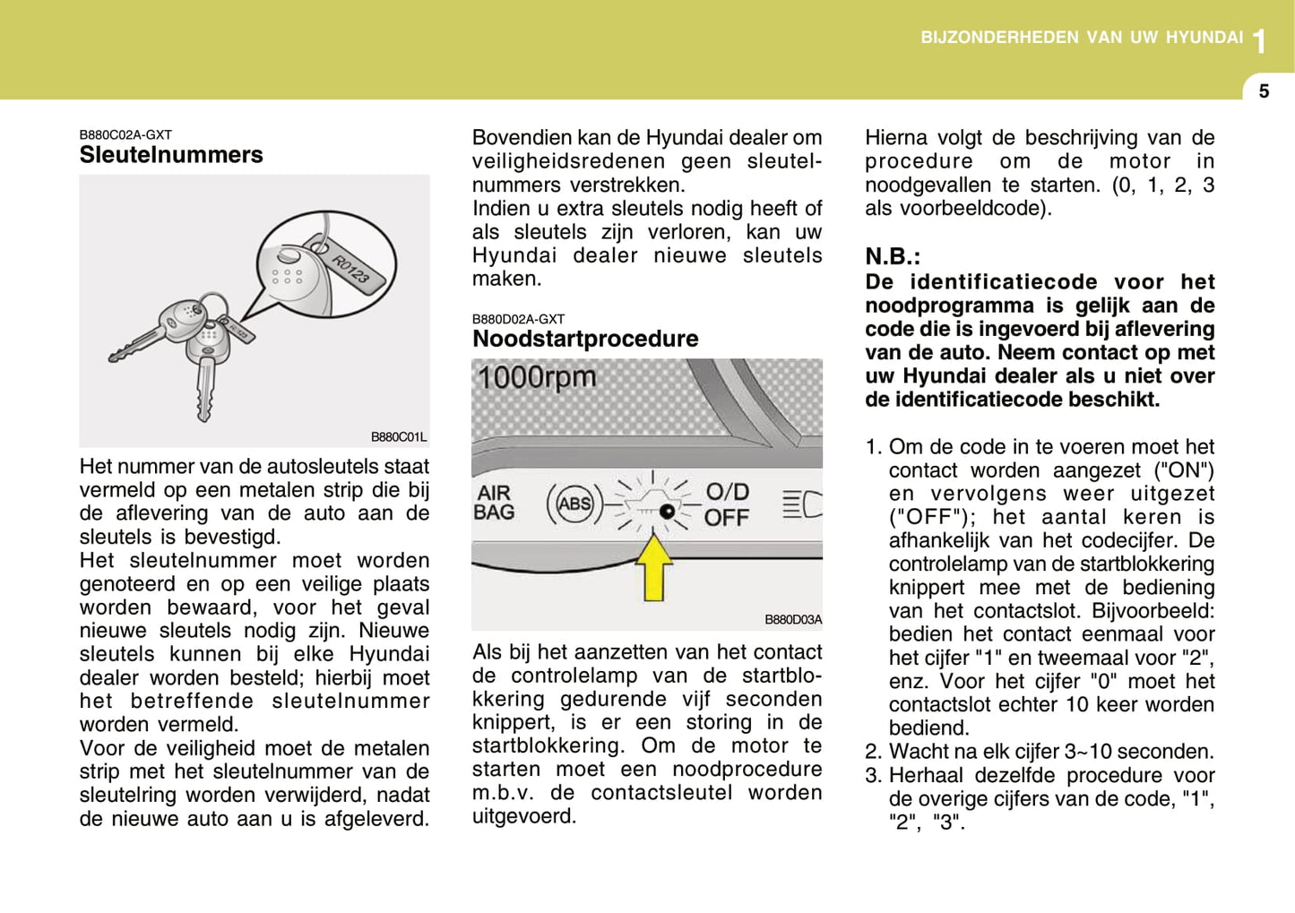 2004-2005 Hyundai Accent Owner's Manual | Dutch