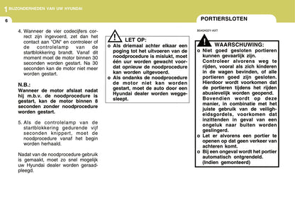 2004-2005 Hyundai Accent Owner's Manual | Dutch