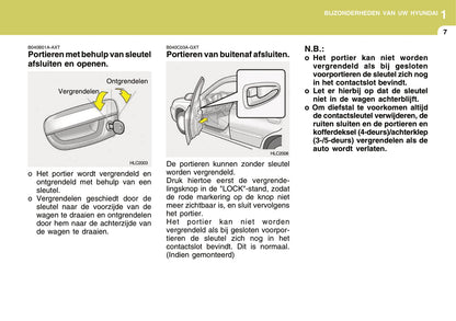 2004-2005 Hyundai Accent Owner's Manual | Dutch