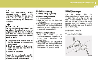 2004-2005 Hyundai Accent Owner's Manual | Dutch