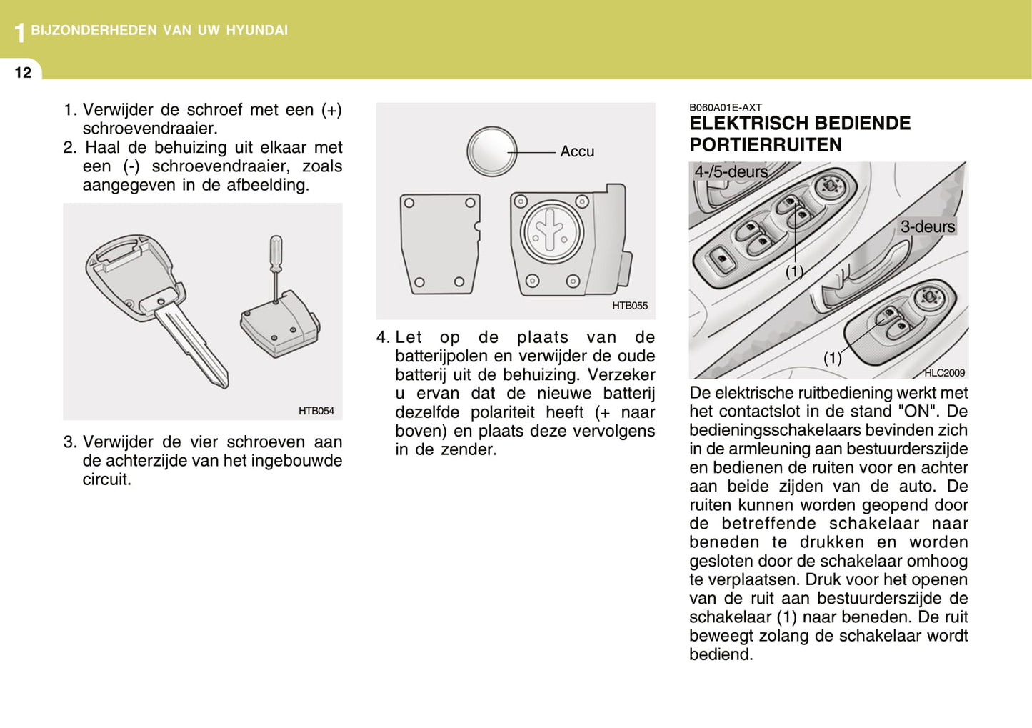 2004-2005 Hyundai Accent Owner's Manual | Dutch