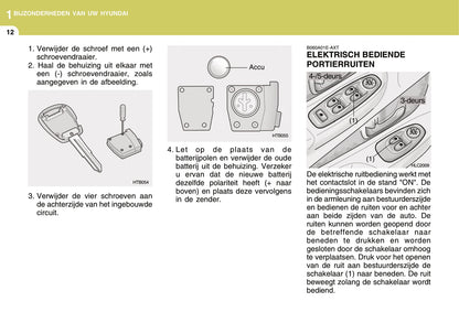 2004-2005 Hyundai Accent Owner's Manual | Dutch