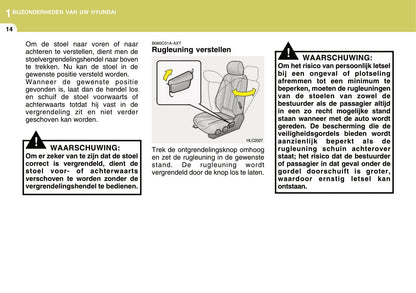 2004-2005 Hyundai Accent Owner's Manual | Dutch