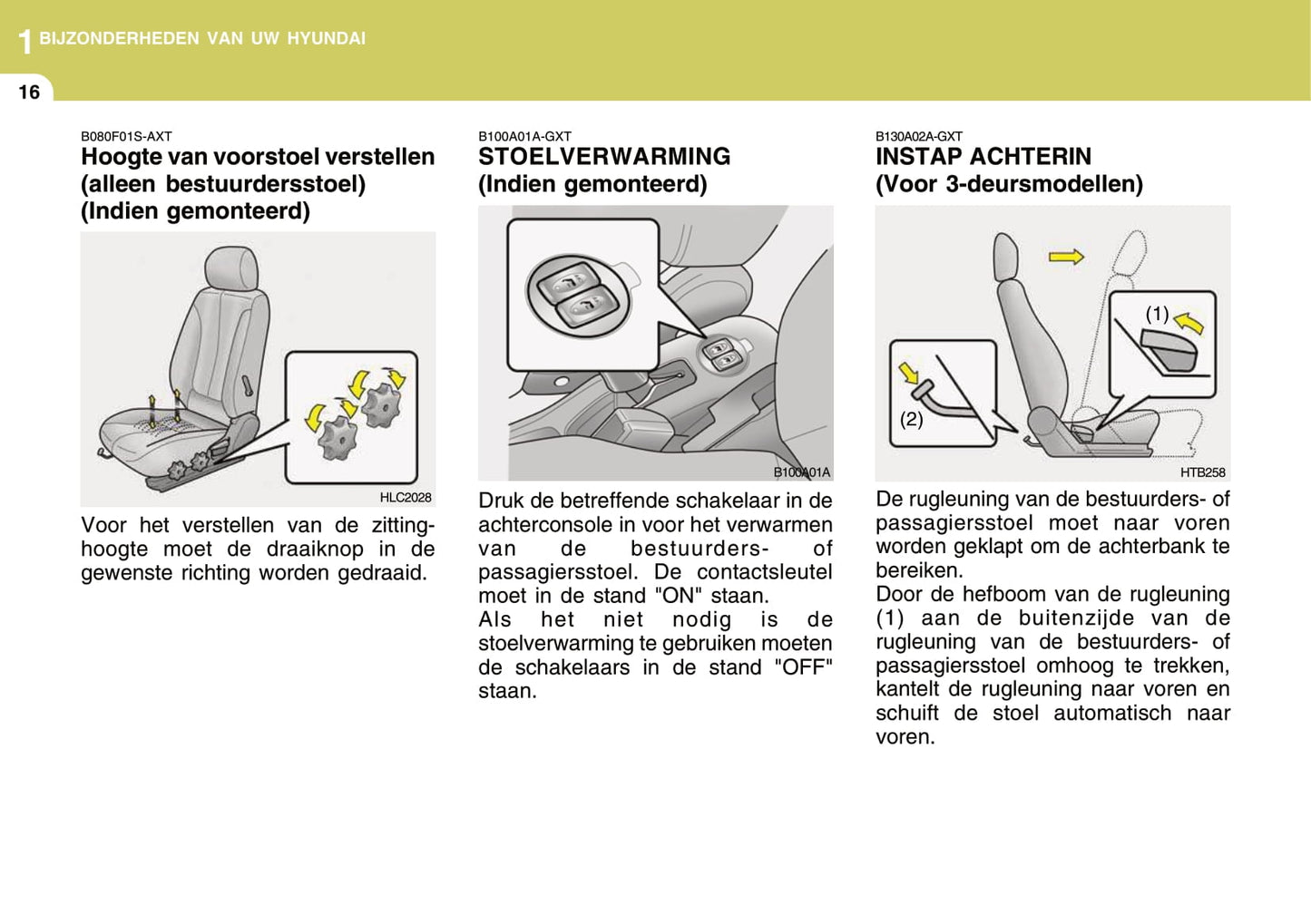 2004-2005 Hyundai Accent Owner's Manual | Dutch