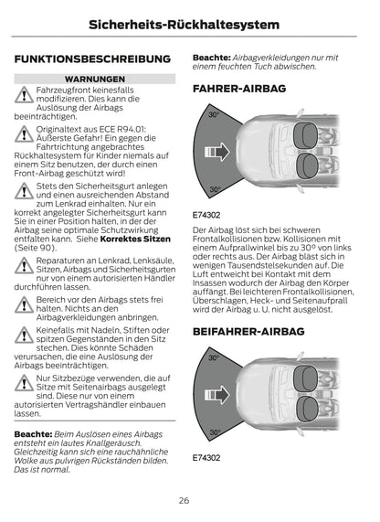 2012-2013 Ford Fiesta Bedienungsanleitung | Deutsch