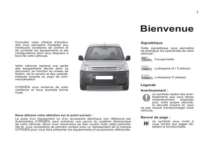 2011-2012 Citroën Berlingo First Gebruikershandleiding | Frans