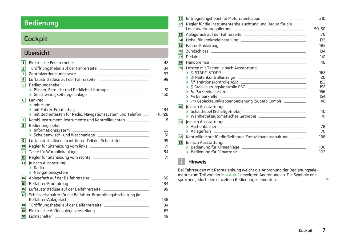 2013-2014 Skoda Superb Owner's Manual | German