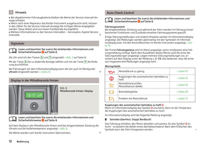 2013-2014 Skoda Superb Owner's Manual | German