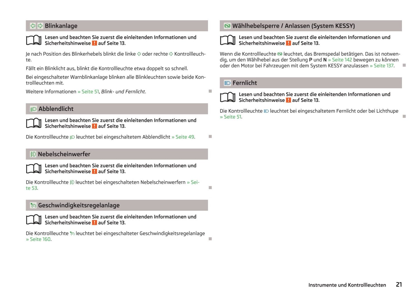 2013-2014 Skoda Superb Owner's Manual | German