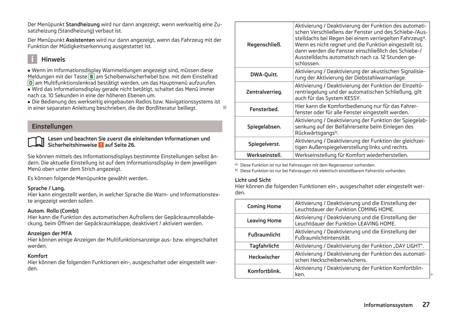 2013-2014 Skoda Superb Owner's Manual | German