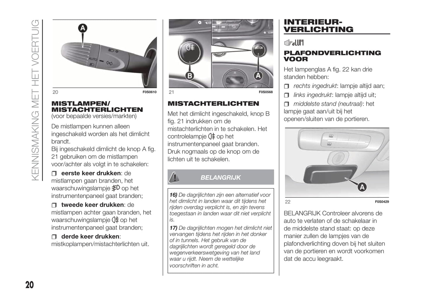 2020-2021 Fiat 500/500C Gebruikershandleiding | Nederlands