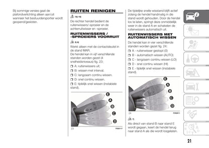 2020-2021 Fiat 500/500C Gebruikershandleiding | Nederlands