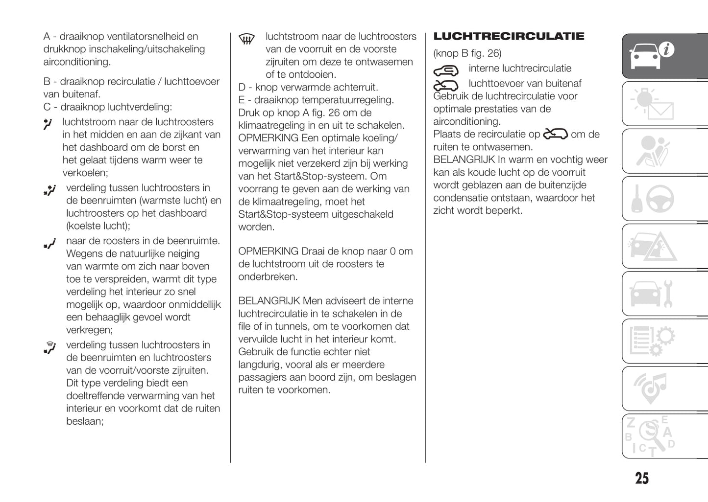 2020-2021 Fiat 500/500C Gebruikershandleiding | Nederlands