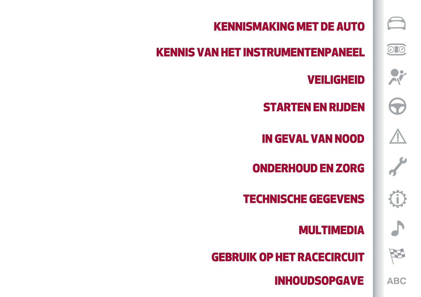 2022-2023 Alfa Romeo Giulietta GTA Owner's Manual | Dutch