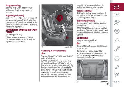 2022-2023 Alfa Romeo Giulietta GTA Owner's Manual | Dutch