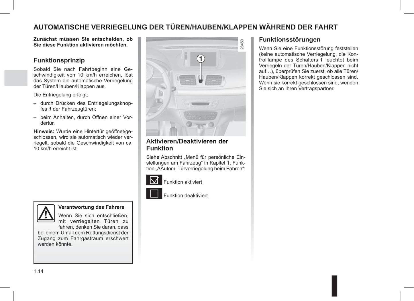 2014-2016 Renault Mégane Manuel du propriétaire | Allemand