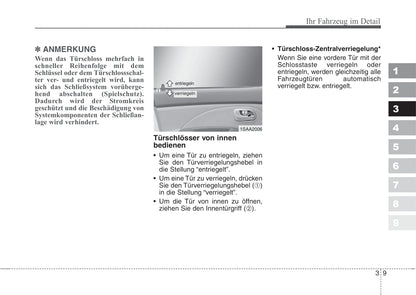 2006-2007 Kia Picanto Owner's Manual | German