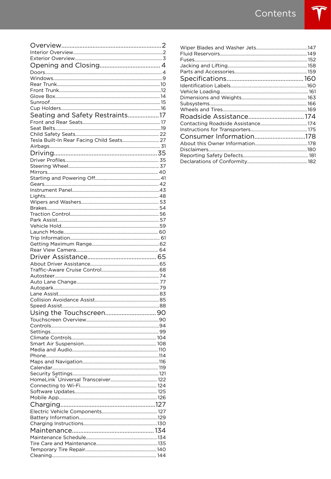 2013-2016 Tesla Model S Owner's Manual | English