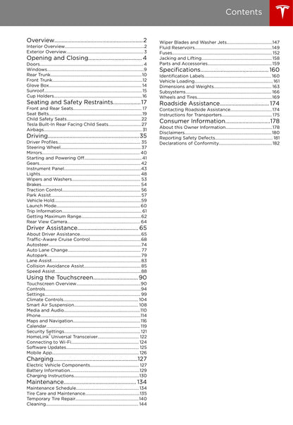 2013-2016 Tesla Model S Owner's Manual | English