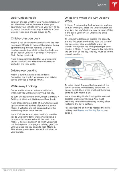 2013-2016 Tesla Model S Owner's Manual | English