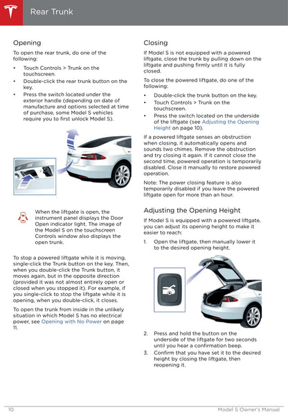 2013-2016 Tesla Model S Owner's Manual | English