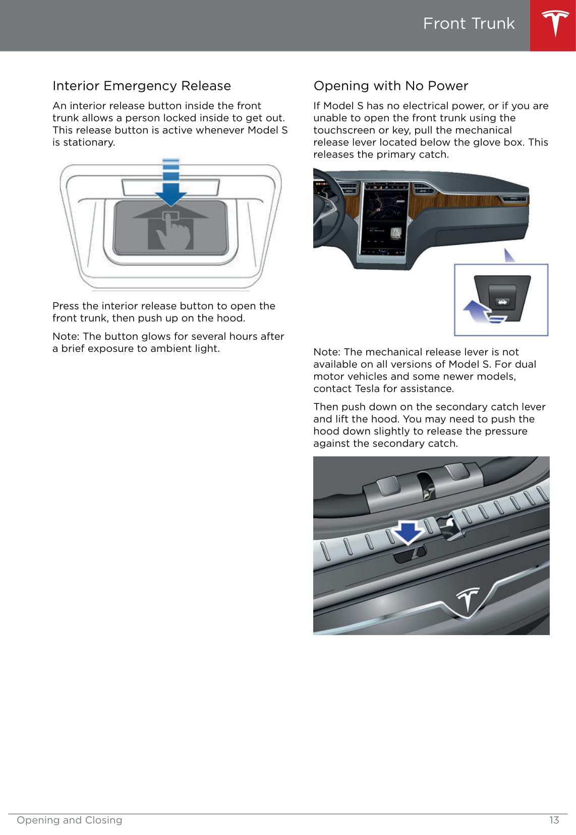 2013-2016 Tesla Model S Owner's Manual | English