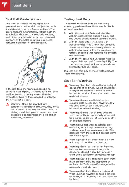 2013-2016 Tesla Model S Owner's Manual | English