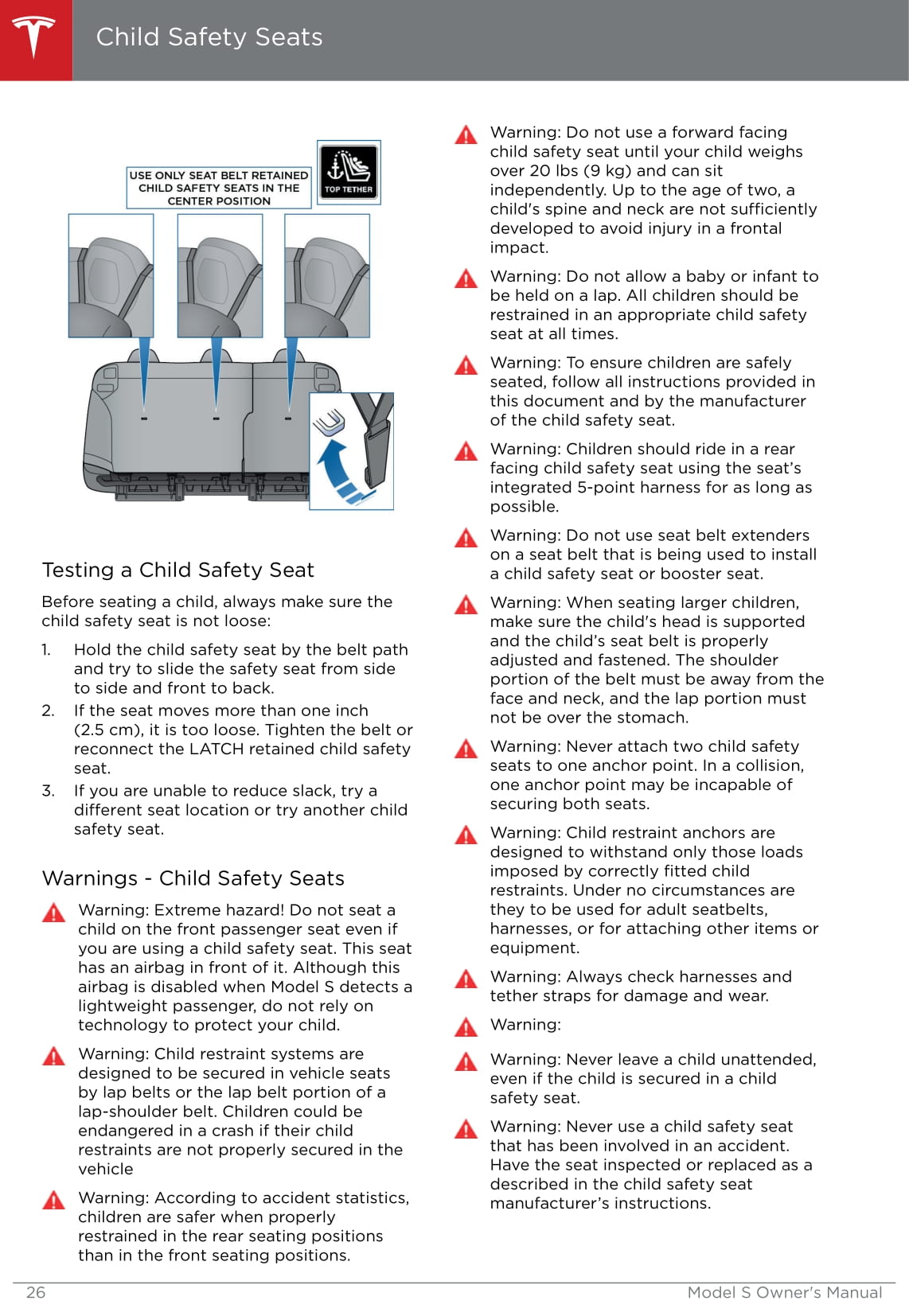 2013-2016 Tesla Model S Owner's Manual | English