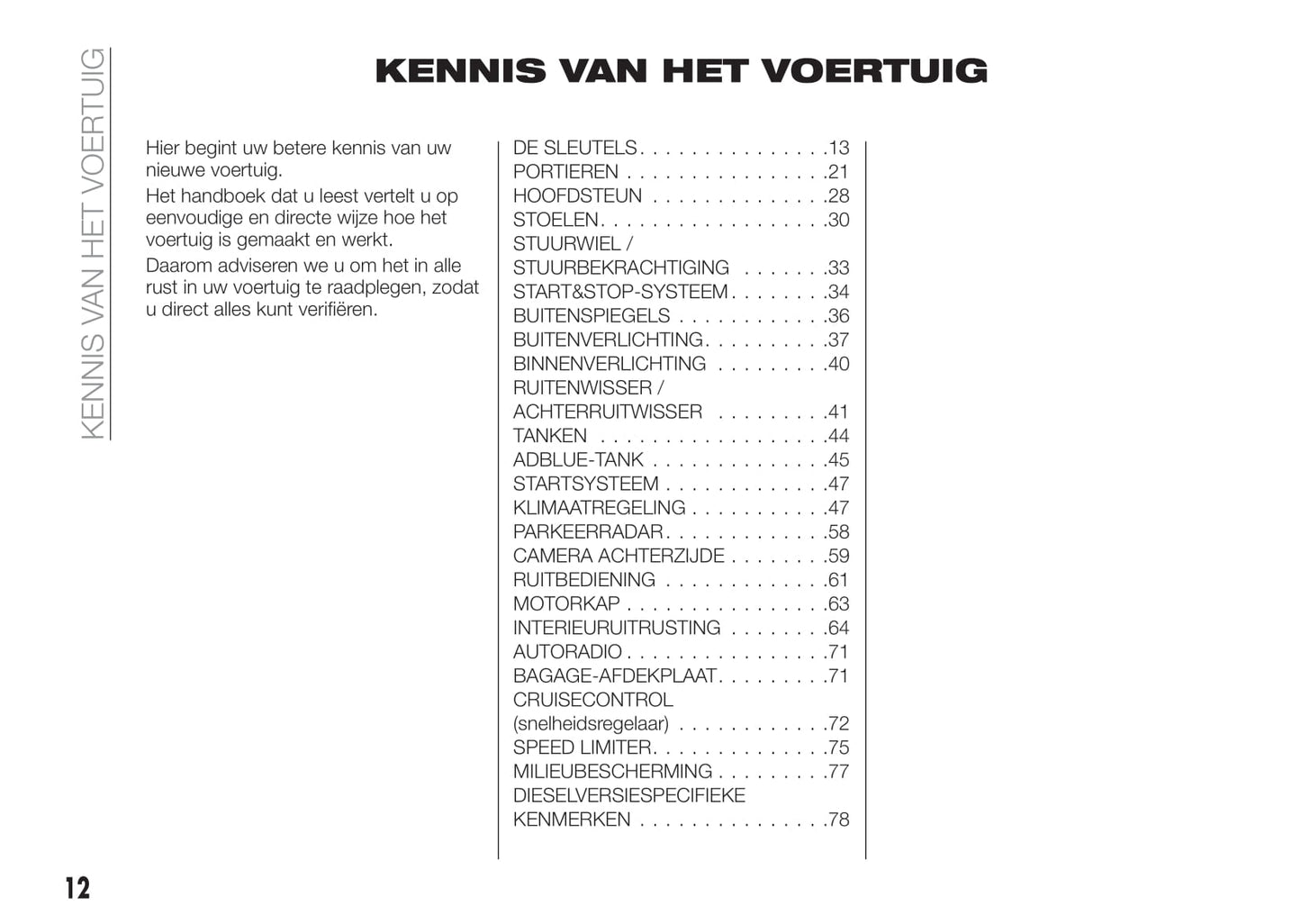 2016-2017 Fiat Talento Owner's Manual | Dutch