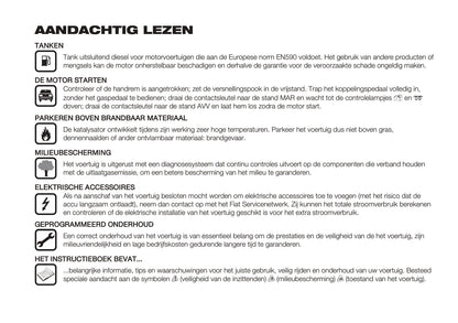 2019-2020 Fiat Ducato Owner's Manual | Dutch