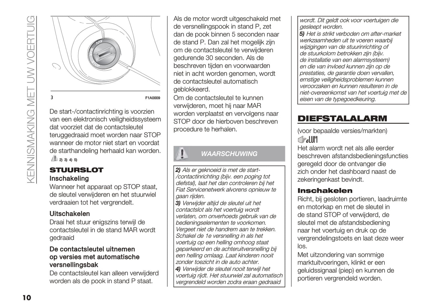 2019-2020 Fiat Ducato Owner's Manual | Dutch