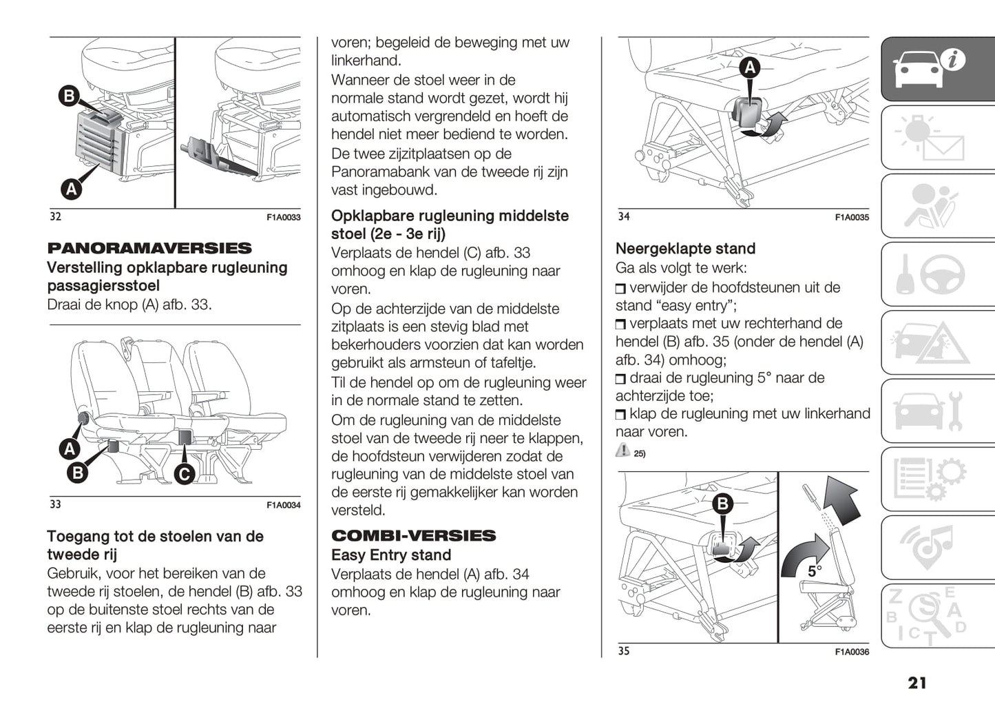 2019-2020 Fiat Ducato Owner's Manual | Dutch