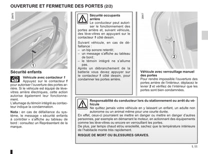 2010-2011 Renault Mégane Owner's Manual | French