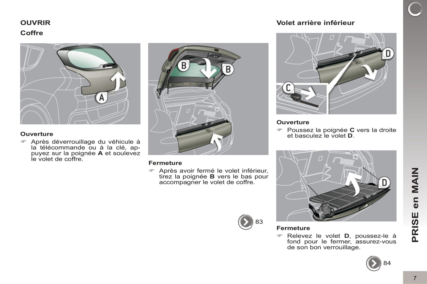 2012-2013 Peugeot 3008 Manuel du propriétaire | Français