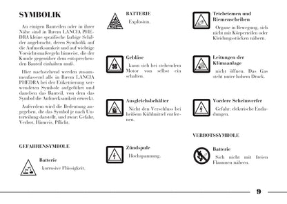 2008-2011 Lancia Phedra Owner's Manual | German