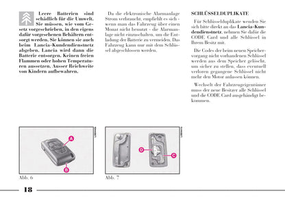 2008-2011 Lancia Phedra Owner's Manual | German