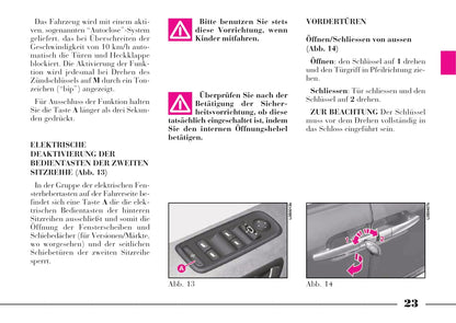 2008-2011 Lancia Phedra Owner's Manual | German