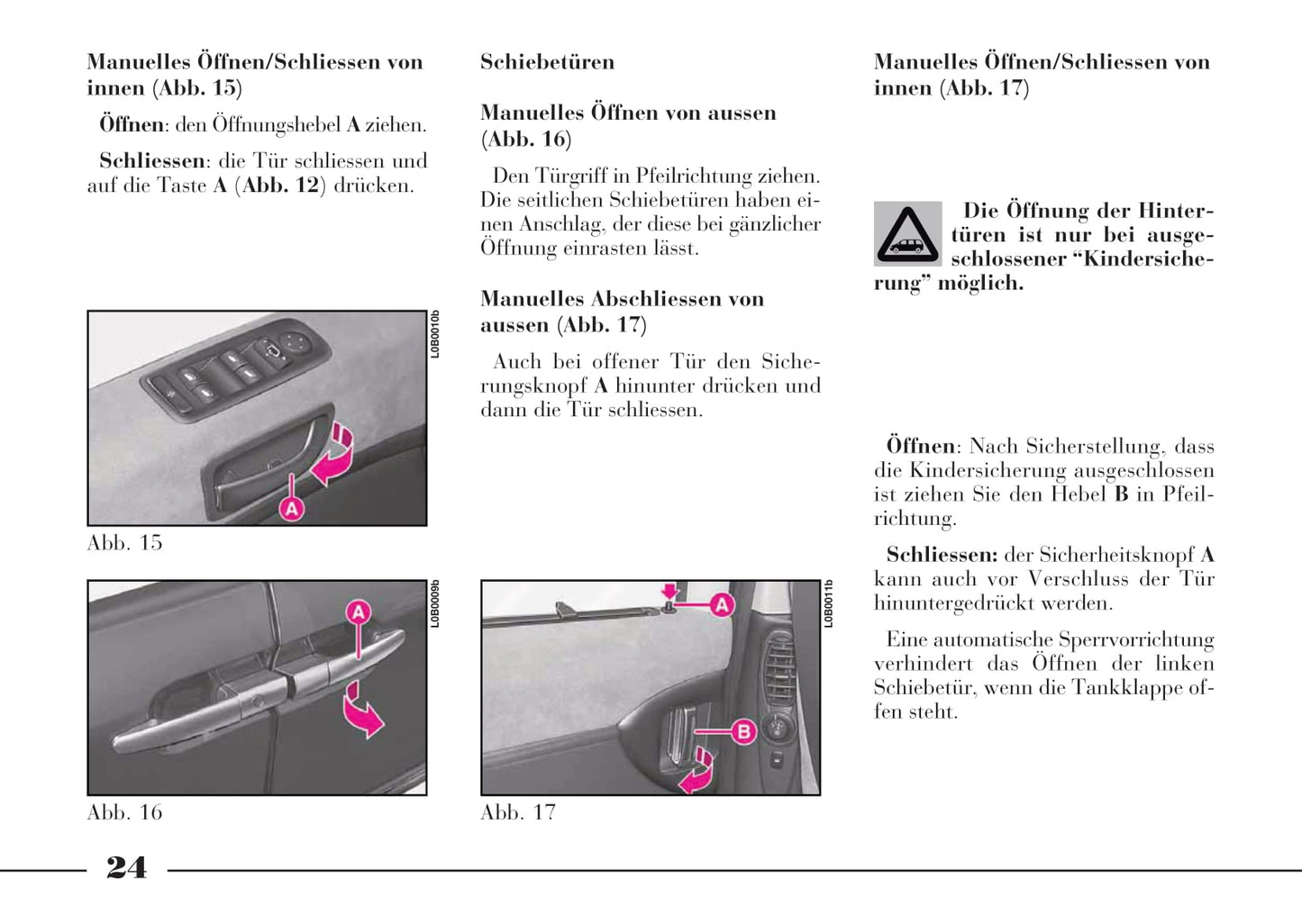 2008-2011 Lancia Phedra Owner's Manual | German