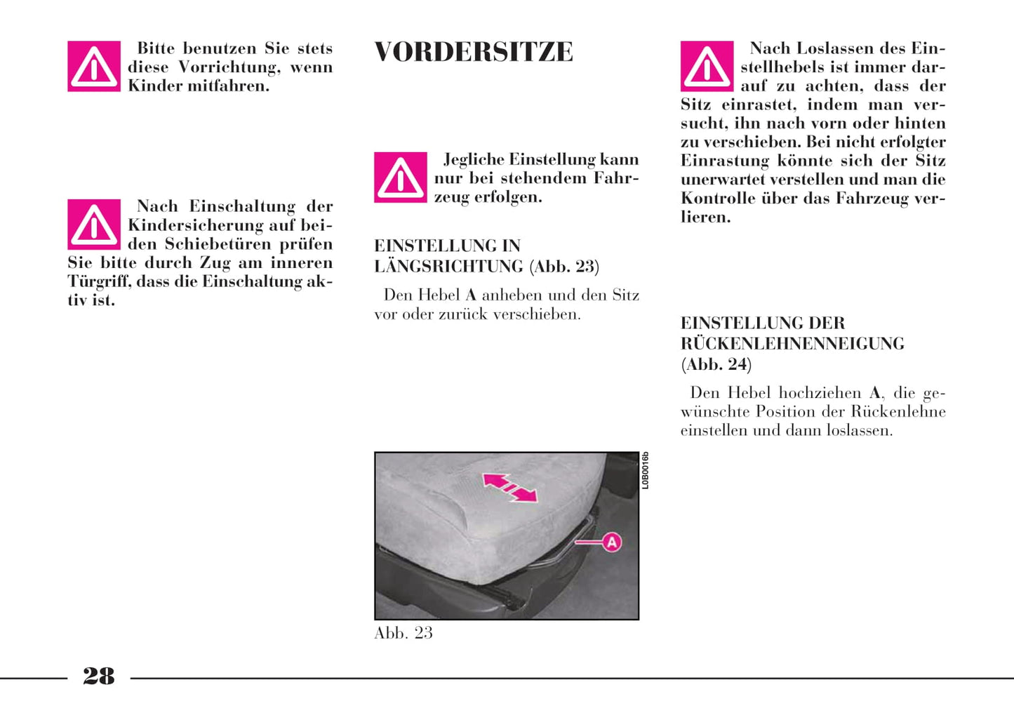 2008-2011 Lancia Phedra Owner's Manual | German