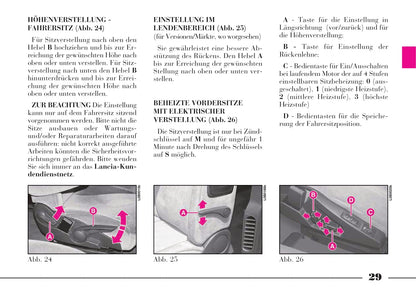 2008-2011 Lancia Phedra Owner's Manual | German