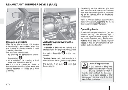 2015-2016 Renault Kadjar Bedienungsanleitung | Englisch