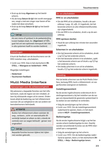 2018-2023 Audi Q8 Bedienungsanleitung | Niederländisch