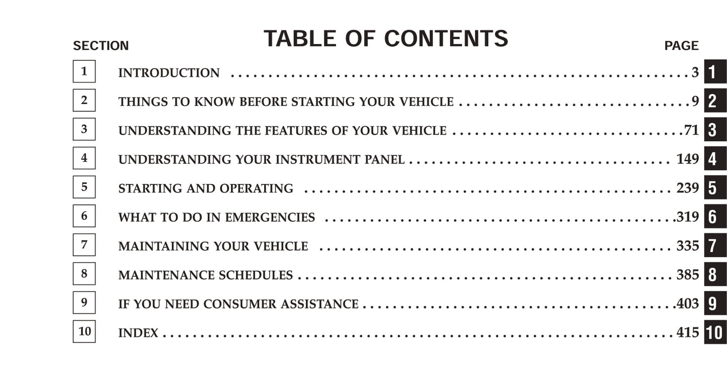 2009 Dodge Challenger SRT/ChallengerSRT8 Owner's Manual | English