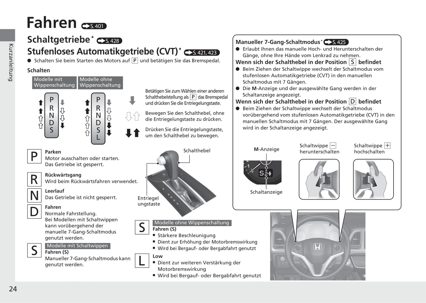 2019-2020 Honda HR-V Owner's Manual | German