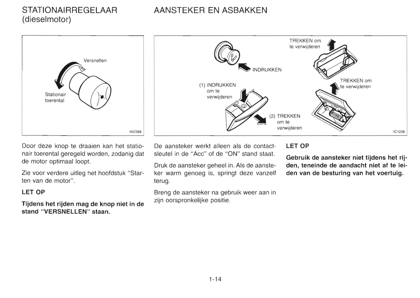 1997 Nissan Serena Owner's Manual | Dutch