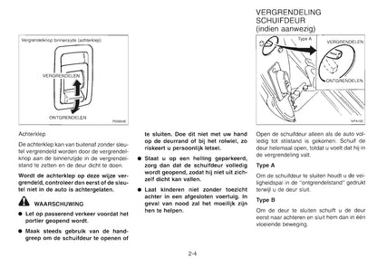 1997 Nissan Serena Owner's Manual | Dutch