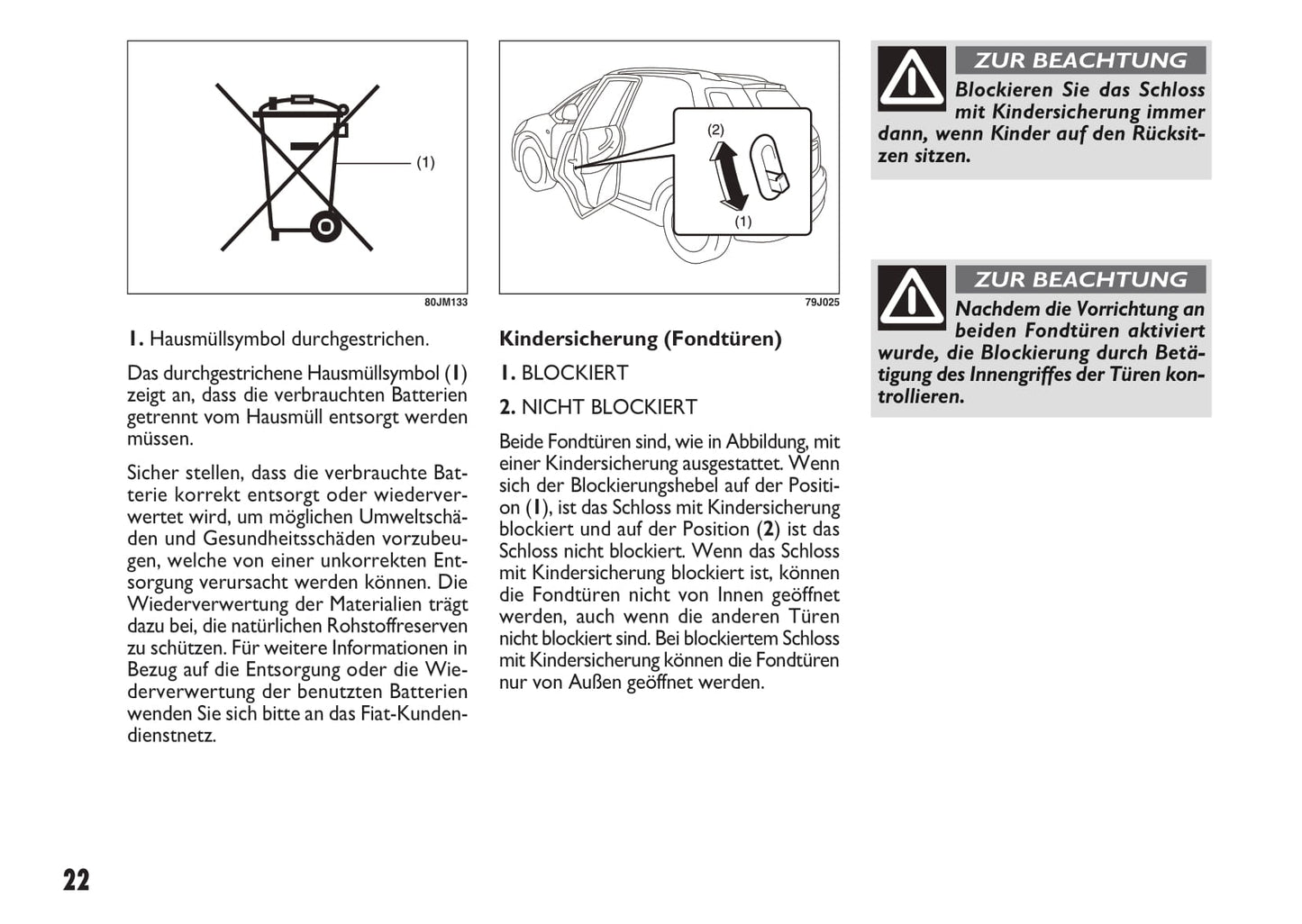 2010-2011 Fiat Sedici Owner's Manual | German