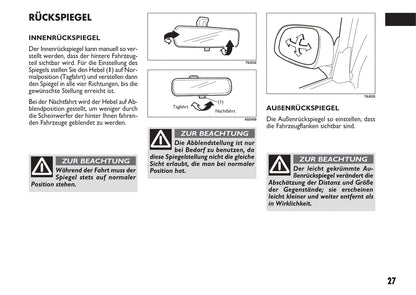 2010-2011 Fiat Sedici Owner's Manual | German