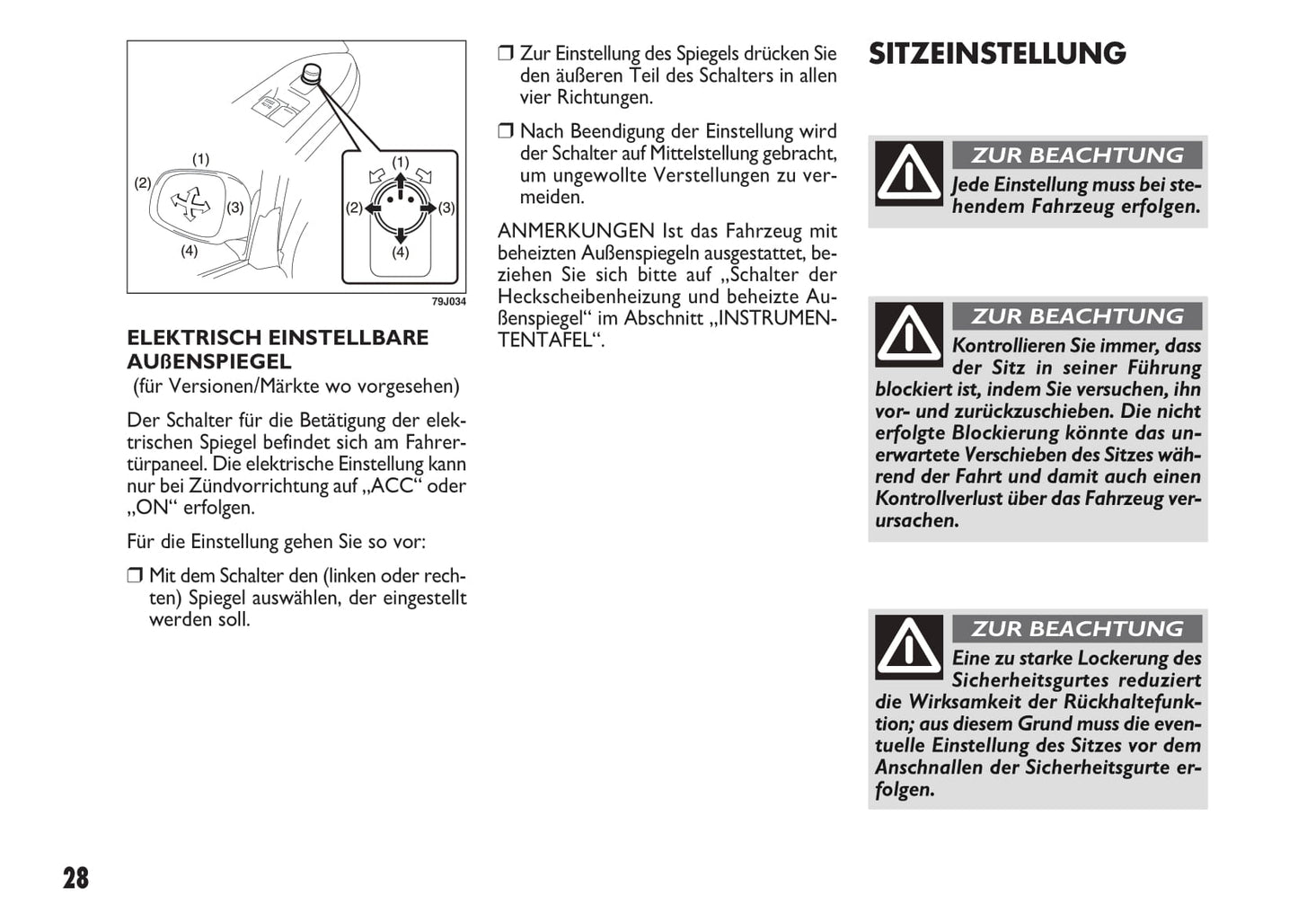 2010-2011 Fiat Sedici Owner's Manual | German