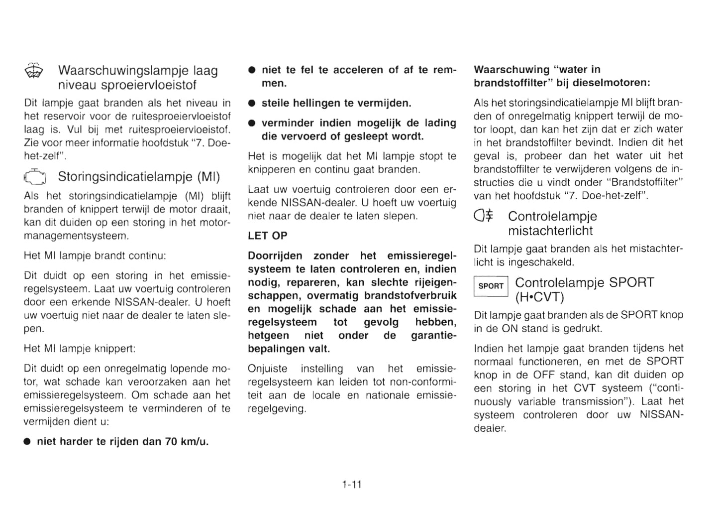 2001-2002 Nissan Primera Gebruikershandleiding | Nederlands